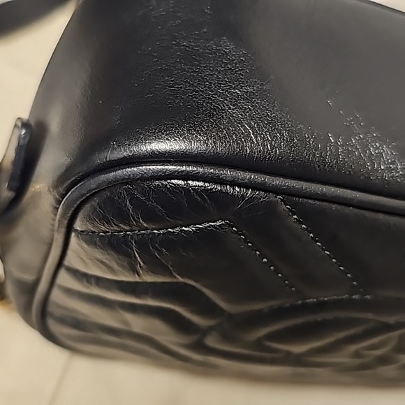 GG Marmont mini leather bag (Authentic) - Picture 7 of 13